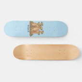 メールカおもしろいット家族漫画イラストレーション スケートボード (横)