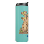 メールカおもしろいット家族漫画イラストレーション タンブラー (回転左)