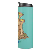 メールカおもしろいット家族漫画イラストレーション タンブラー (回転右)