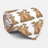 メールカおもしろいット家族漫画イラストレーション ネクタイ (ロール)