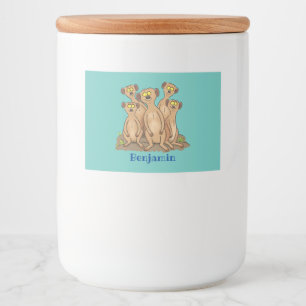 メールカおもしろいット家族漫画イラストレーション フードラベル