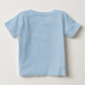 メールカおもしろいット家族漫画イラストレーション ベビーTシャツ (裏面)