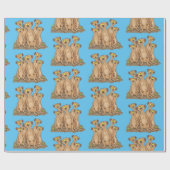 メールカおもしろいット家族漫画イラストレーション ラッピングペーパー (フラット)