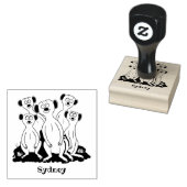 メールカおもしろいット家族漫画イラストレーション ラバースタンプ (押印)