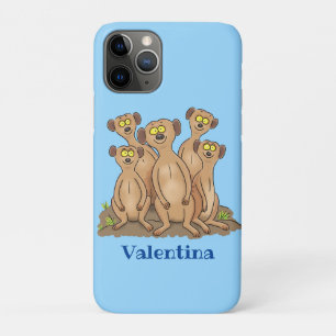 メールカおもしろいット家族漫画イラストレーション iPhone 11 PROケース