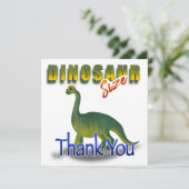 メールカラフルキャリア恐竜ありがとうフラットカード (スタンド正面)