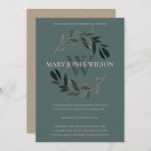 メールカードによるバラピンクのリースシャワーの緑色の浴場 サンキューカード (正面/裏面)