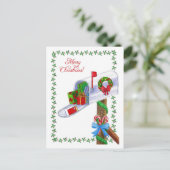 メールキャリアのクリスマスポストカード シーズンポストカード (スタンド正面)