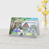 メールキャリアのクリスマス南スタイル カード (黄色い花)