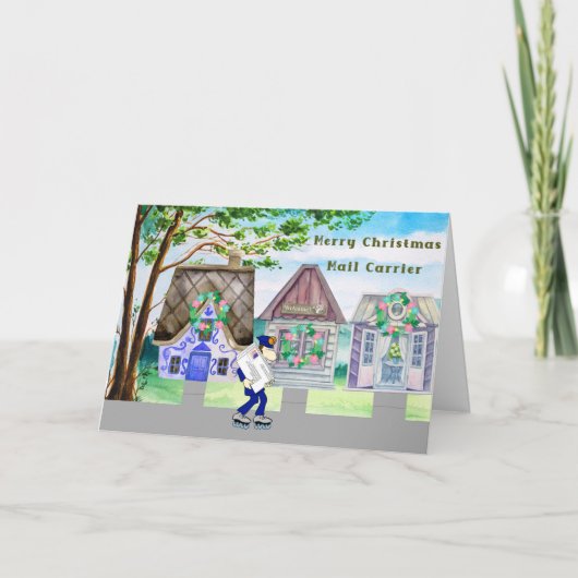 メールキャリアのクリスマス南スタイル カード (正面)