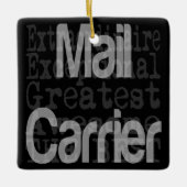 メールキャリアの並外 セラミックオーナメント (正面)