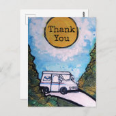 メールキャリアイラストレーション ポストカード (正面/裏面)