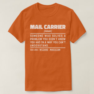 メールキャリア名詞自転車メッセンジャークールワーカー Tシャツ