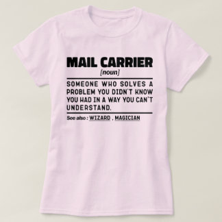 メールキャリア名詞自転車メッセンジャークールワーカー Tシャツ