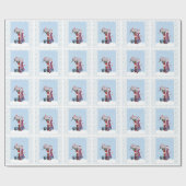 メールキャリア小妖精や小人ホリデーラッピング紙 ラッピングペーパー (フラット)