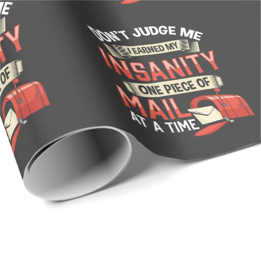 メールキャリア用の異常なメー熱狂するルマン引用文 ラッピングペーパー (ロールコーナー)