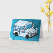 メールキャリア車両 カード (黄色い花)