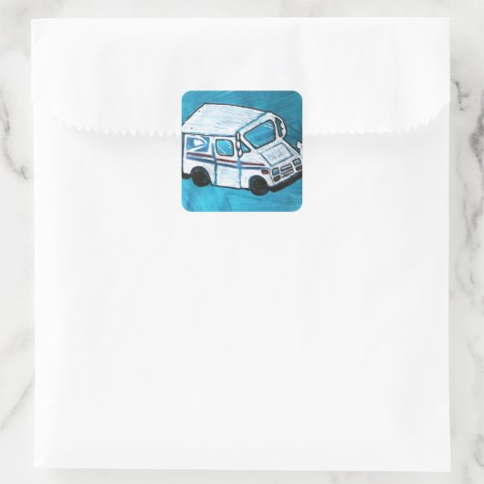 メールキャリア車両 スクエアシール (バッグ)