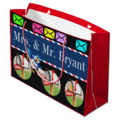 メールキャリア郵便配達員トート- 「戻る」を参照 ラージペーパーバッグ (裏面アングル)