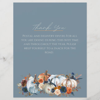メールキャリア，ありがとう，サイン，ポーチデコル，秋
