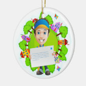 メールキャリア/配送担当者 – SRF セラミックオーナメント (左)