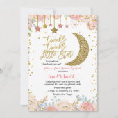 メールシャワートゥインクルリトルスター赤ちゃんシャワー 招待状 (正面)