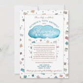 メールシャワーレインクラウドカードシャワー 招待状 (正面)