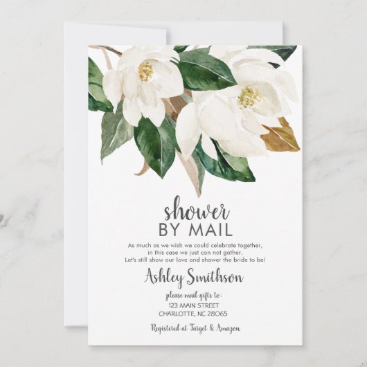 メールシャワー ブライダルシャワー 仮想シャワー 招待状 (正面)