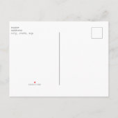 メールシンプルでシャワーフォトベビーシャワー インビテーションポストカード (裏面)