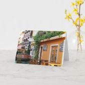 メールスバーグ,ドイツの絵のような写真 カード (黄色い花)