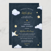メールトゥインクルリトルスターによるバーチャルベビーシャワー 招待状 (正面/裏面)