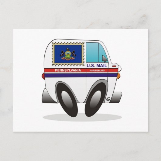 メールトラックペンシルバニア ポストカード (正面)