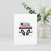 メールトラック統一された州 ポストカード (スタンド正面)