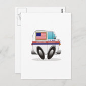 メールトラック統一された州 ポストカード (正面/裏面)