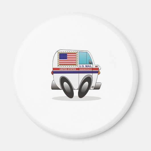 メールトラック統一された州 マグネット (正面)