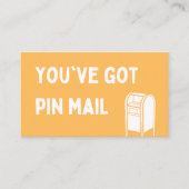 メールバックアーカードの固定 名刺 (正面)