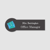 メールフェイクシャルボードオフィスマネージャー名タグ 名札 (正面)