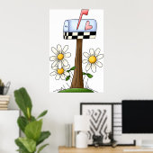 メールボックスとデイジー ポスター (ホームオフィス)