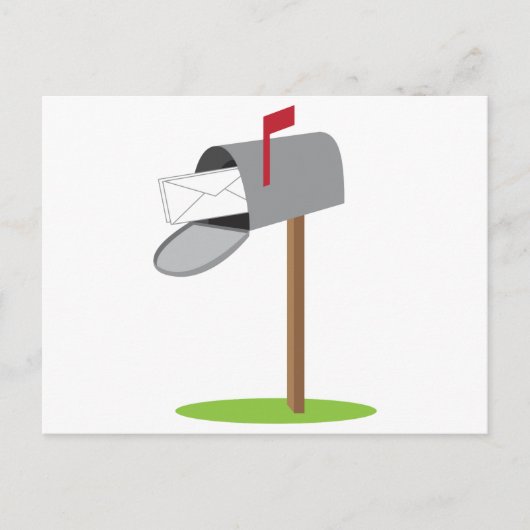 メールボックスとレター ポストカード (正面)