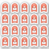 メールボックスのポストオフィスボックスメールエンベローププランナー シール (正面)