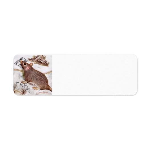 メールボックスのモリーラベル ラベル (正面)