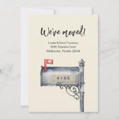 メールボックスの写真を移動する告知を移動 招待状 (正面)