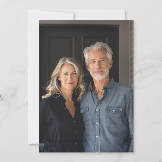 メールボックスの写真を移動する告知を移動 招待状 (裏面)