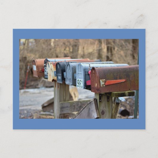 メールボックスの写真 ポストカード (正面)