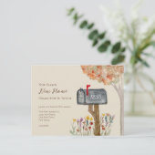 メールボックスの新しいシーズン新しいホームアドレスの変更 ポストカード (スタンド正面)