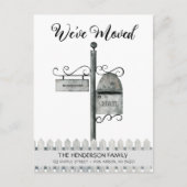 メールボックスの新しいホーム移動案内はがき ポストカード (正面)