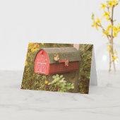 メールボックスの案内応答カード カード (黄色い花)