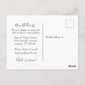 メールボックスの水彩新しいホーム移動はがき ポストカード (裏面)