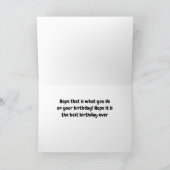 **メールボックスの誕生日を確認** カード (内部)