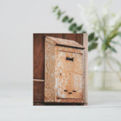 メールボックスの錆びたアウトドア ポストカード (スタンド正面)